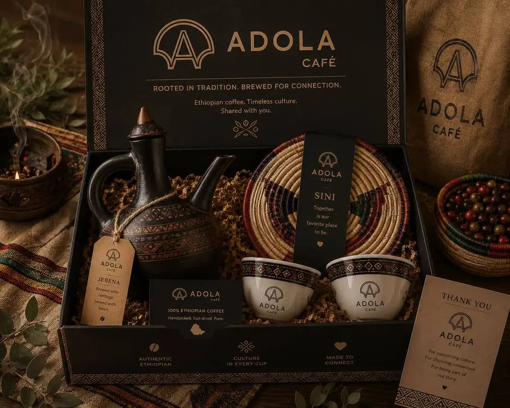 Ceremony Gift Kit — Jebena, cups, beans & incense — the ceremony at home.