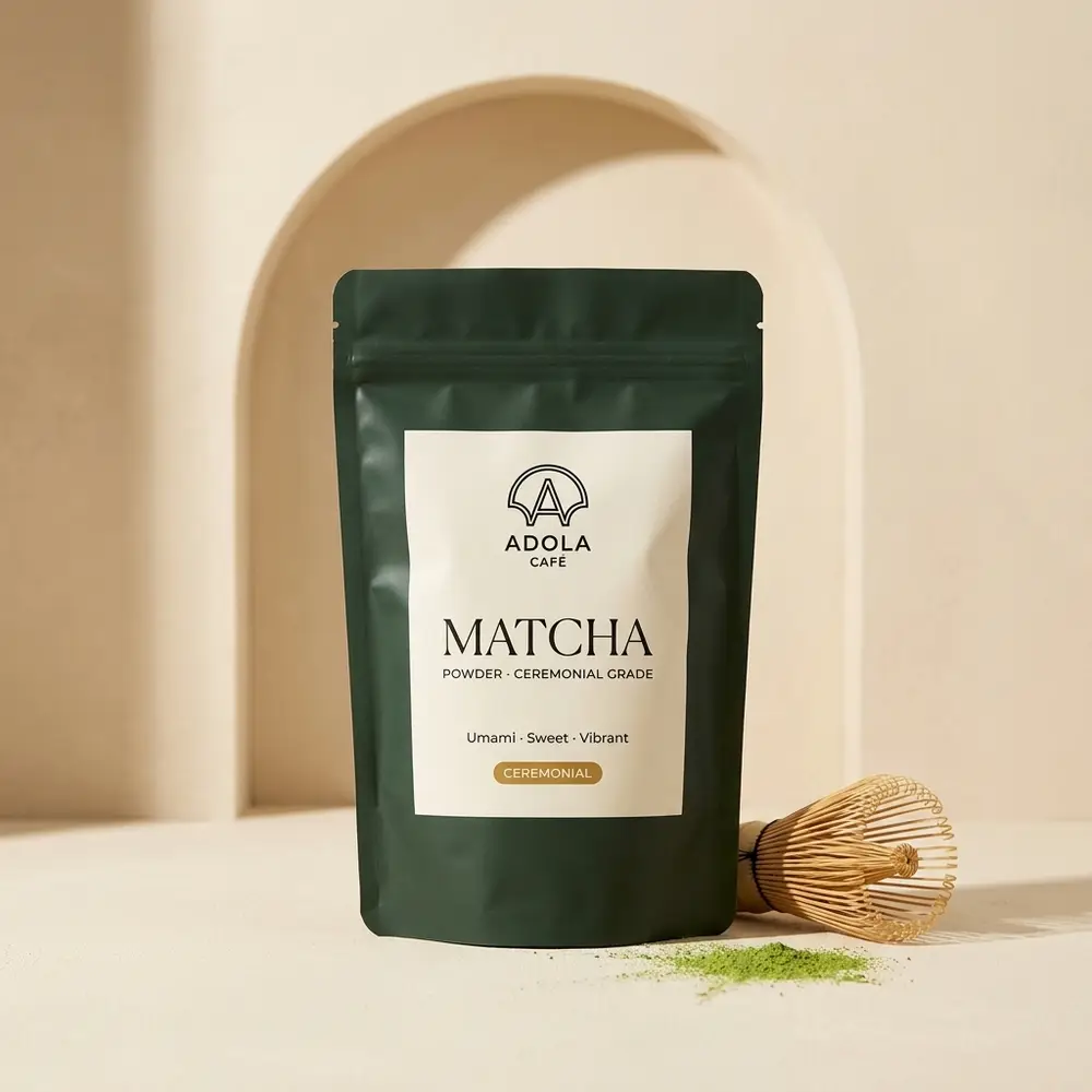 Matcha Powder — First-harvest ceremonial grade, stone-ground in Uji.