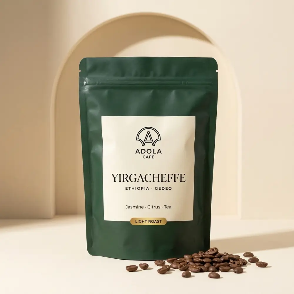 Yirgacheffe — Floral, citrus, tea-like. The cup that made Ethiopian coffee famous.